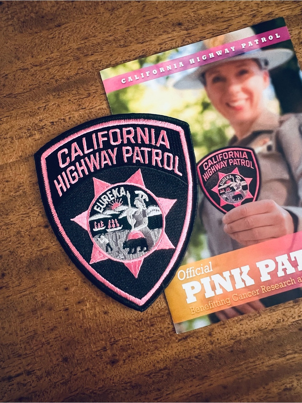 ♦️ b2g1 CHP California Highway Patrol limited edition Official Pink Patch